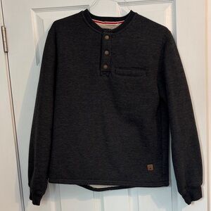 Coleman Gray Quarter Button Up Sweater